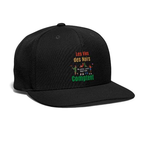 Idée cadeau Les Vies des Noirs comptent - Snapback Baseball Cap