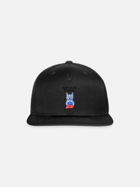 Cat got your tongue - Snapback Baseball Cap - black
