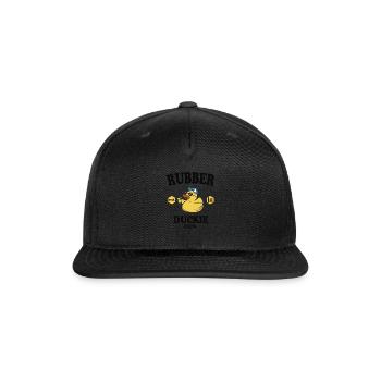 Rubber Duck Yellow Duckie Crew Bath Ducks Duckling - Snapback Baseball Cap - black - Front