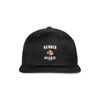 Rubber Duck Yellow Duckie Crew Bath Ducks Duckling - Snapback Baseball Cap - black - Front