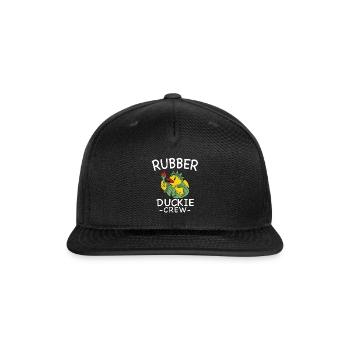 Rubber Duck Yellow Duckie Crew Bath Ducks Duckling - Snapback Baseball Cap - black - Front