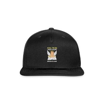 Yes I'm bi bible lover and also bi sexual - Snapback Baseball Cap - black - Front