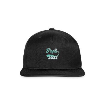 papa 2023 - Snapback Baseball Cap - black - Front