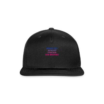 Bisexuals against fascism and bigotry - Snapback Baseball Cap - black - Front