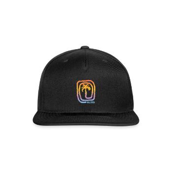 Cool Mallorca Majorca Spain Palm Tree Souvenir - Snapback Baseball Cap - black - Front