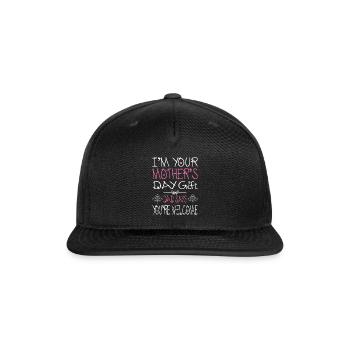 Mother Mothers Day Mother Outfit Saying - Snapback Baseball Cap - black - Front