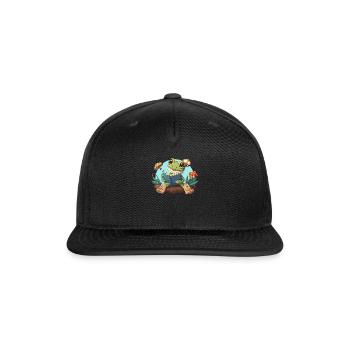 Cottagecore Mushroom Aesthetic Nature Conservation - Snapback Baseball Cap - black - Front