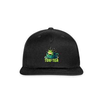 Cottagecore Mushroom Aesthetic Nature Conservation - Snapback Baseball Cap - black - Front