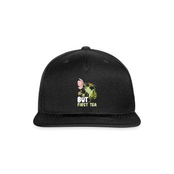 Cottagecore Mushroom Aesthetic Nature Conservation - Snapback Baseball Cap - black - Front