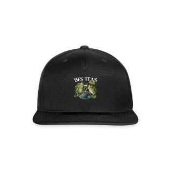 Cottagecore Mushroom Aesthetic Nature Conservation - Snapback Baseball Cap - black - Front