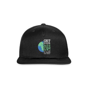 World Savers - Snapback Baseball Cap - black - Front