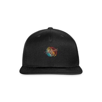 Drummer Drums Drumsticks Musician Outfit - Snapback Baseball Cap - black - Front