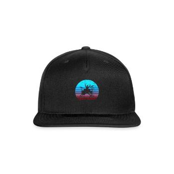 Drummer Drums Drumsticks Musician Outfit - Snapback Baseball Cap - black - Front