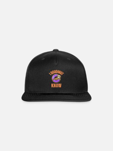 Doughnut love - Snapback Baseball Cap - black