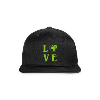 Love Planet Earth - Snapback Baseball Cap - black - Front