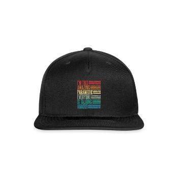 Vintage Paramedic Profession Gift Retro - Snapback Baseball Cap - black - Front