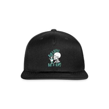 No Coffee No X-Ray Rad Tech Radiology Technologist - Snapback Baseball Cap - black - Front