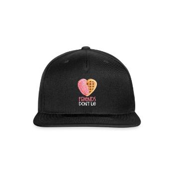 Friends Dont Lie - Snapback Baseball Cap - black - Front