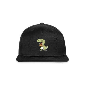 T-Rex Waffles - Snapback Baseball Cap - black - Front