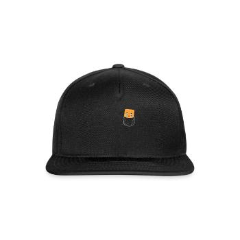 Waffle Pocket - Snapback Baseball Cap - black - Front