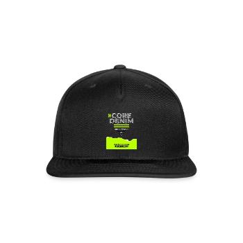 Core denim - Snapback Baseball Cap - black - Front