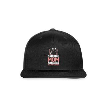 Catering Service Caterer Food Chef Waiter - Snapback Baseball Cap - black - Front