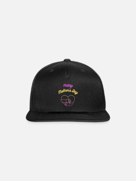 Mothers Day Hug - Snapback Baseball Cap - black
