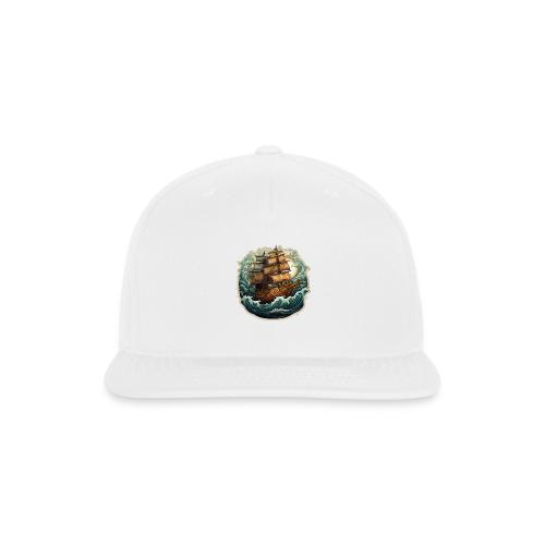 The journey of the Vikings on a stormy ocean - Snapback Baseball Cap