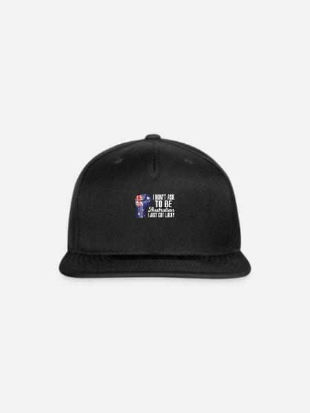 Australian Pride Australia Flag Grown Australian - Snapback Baseball Cap - black