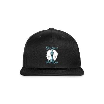 Chess Board Game Checkmate Strategy Chess Player - Snapback Baseball Cap - black - Front