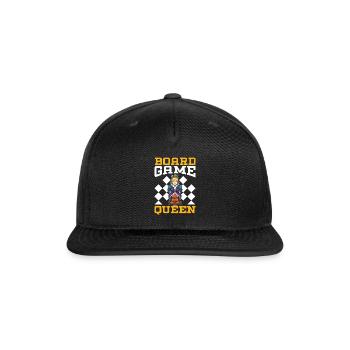 Chess Board Game Checkmate Strategy Chess Player - Snapback Baseball Cap - black - Front