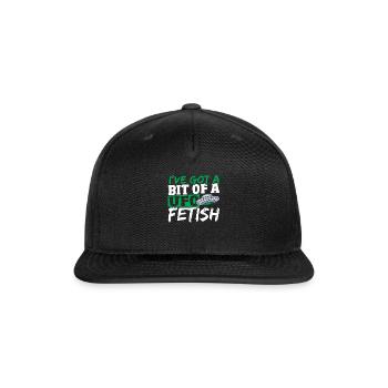 Alien Hunter I've Got A Bit Of A UFO Fetish - Snapback Baseball Cap - black - Front
