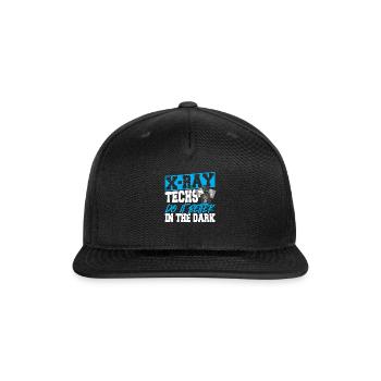 X-Ray Techs Do It Better In The Dark X-Ray - Snapback Baseball Cap - black - Front