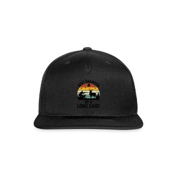 Best Grandpa By a Long Shot - Snapback Baseball Cap - black - Front