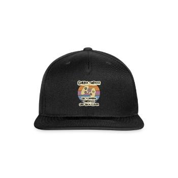 Gamer Waitress T-Shirt, Waiter T-Shirt, Bartender - Snapback Baseball Cap - black - Front