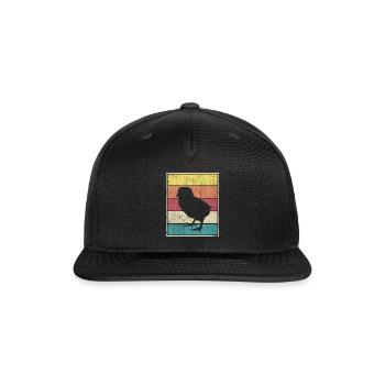 Small Bird Retro Vintage classic - Snapback Baseball Cap - black - Front