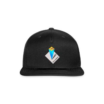 Halloween tower- Giant spider - Snapback Baseball Cap - black - Front