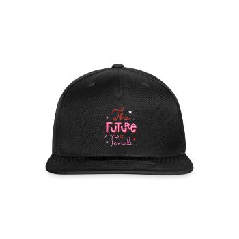 The Future Is Female - Snapback Baseball Cap - black - Front
