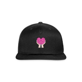 Brain Hands, Neuroscience - Snapback Baseball Cap - black - Front
