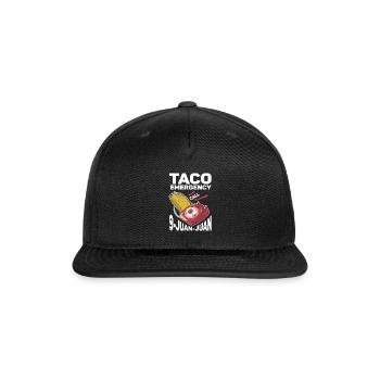 Taco Emergency Call 9 Juan Juan - Snapback Baseball Cap - black - Front