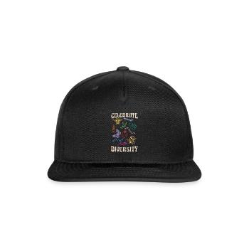 Entomologist Celebrate Diversity Insect Collecting - Snapback Baseball Cap - black - Front