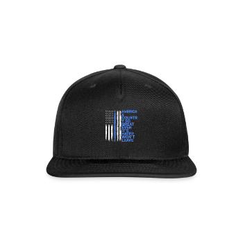 America A Country So Great US Patriotic - Snapback Baseball Cap - black - Front