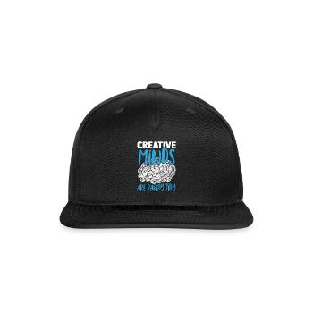 Creative Minds Are Rarely Tidy Neuroscience - Snapback Baseball Cap - black - Front