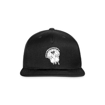 Turkey with Sunglasses Turkeys - Snapback Baseball Cap - black - Front