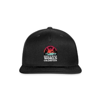 HIDE SEEK WORLD CHAMPION ALIEN - Snapback Baseball Cap - black - Front