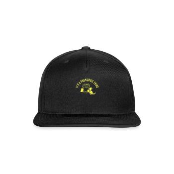 Pukwudgie Cryptid Folklore Myths - Snapback Baseball Cap - black - Front