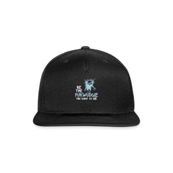 Pukwudgie Cryptid Folklore Myths - Snapback Baseball Cap - black - Front