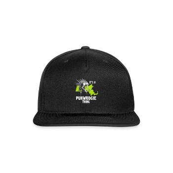 Pukwudgie Cryptid Folklore Myths - Snapback Baseball Cap - black - Front