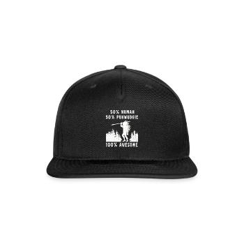 Pukwudgie Cryptid Folklore Myths - Snapback Baseball Cap - black - Front