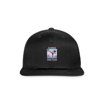 Sex workers against fascism - Snapback Baseball Cap - black - Front
